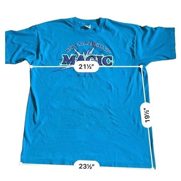 Vintage Fruit of the Loom Crewneck 90s Magic T-shirt single stitch Made in USA - Picture 6 of 11
